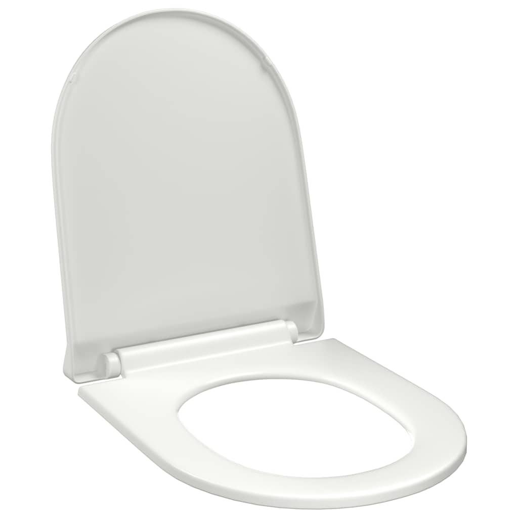 Vidaxl toilet sæde blødt tæt med hurtig frigivelse design hvid