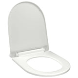 Vidaxl toilet sæde blødt tæt med hurtig frigivelse design hvid