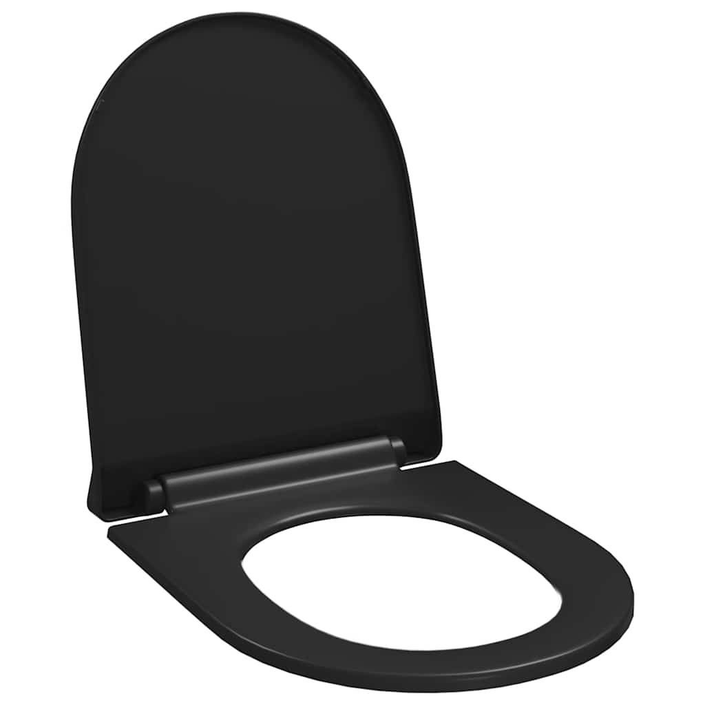 Vidaxl toilet sæde blødt tæt med hurtig frigørelsesdesign sort