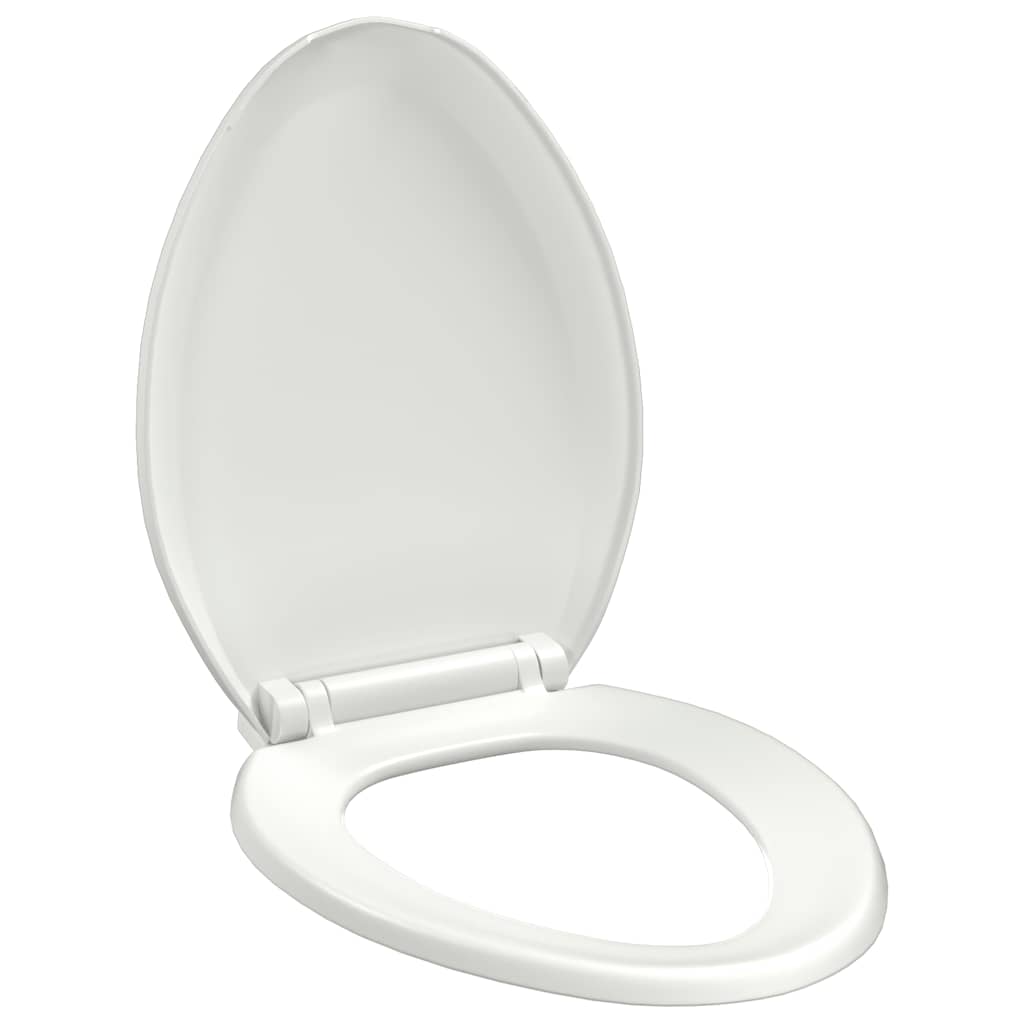 Vidaxl toilet sæde blødt tæt med hurtig frigivelse design hvid
