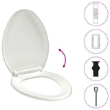 Vidaxl toilet sæde blødt tæt med hurtig frigivelse design hvid