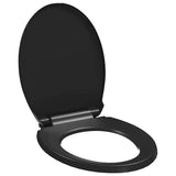 Vidaxl toilet sæde blødt tæt med hurtig frigørelsesdesign sort