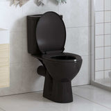Vidaxl toilet sæde blødt tæt med hurtig frigørelsesdesign sort