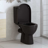 Vidaxl toilet sæde blødt tæt med hurtig frigørelsesdesign sort
