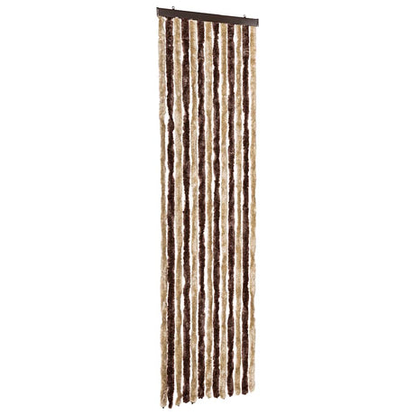 Vidaxl Fly Curtain 56x185 cm Chenille Beige og lysebrun