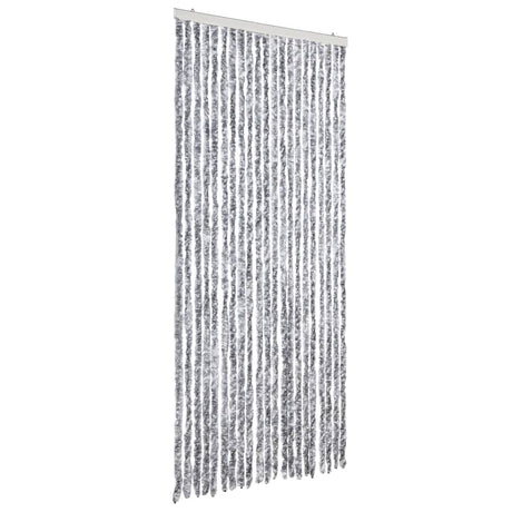 Vidaxl Fly Curtain 90x220 cm Chenille White og Gray