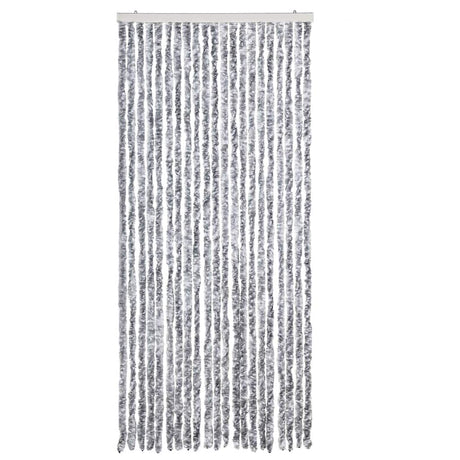 Vidaxl Fly Curtain 90x220 cm Chenille White og Gray