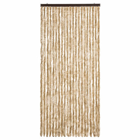 Vidaxl Fly Curtain 90x220 cm Chenille Beige