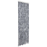Vidaxl Fly Curtain 56x185 cm Chenille Silver Colored