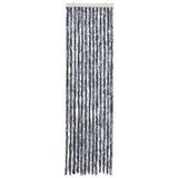Vidaxl Fly Curtain 56x185 cm Chenille Silver Colored