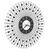 Vidaxl vægur 43 cm metal sort