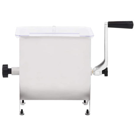 Vidaxl Meat Mixer med låg manuelt rustfrit stål sølvfarvet