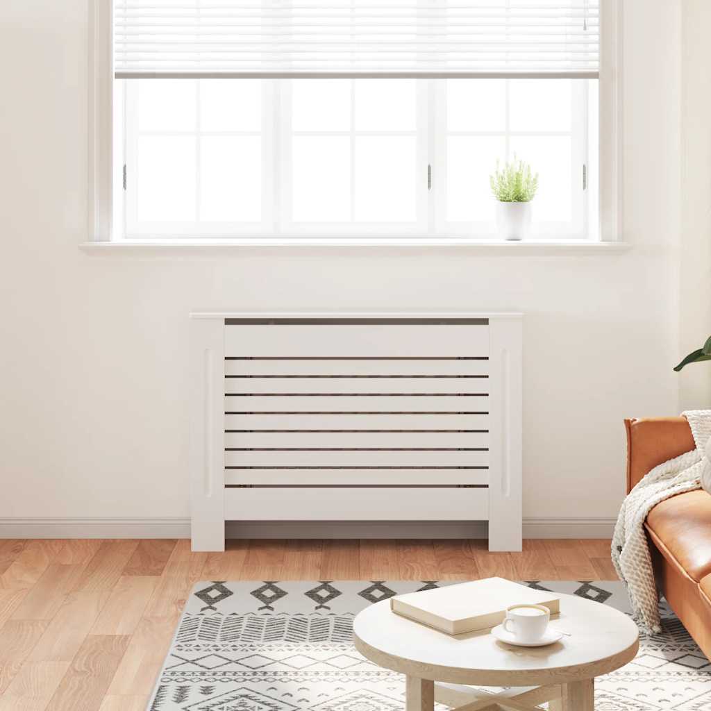 Vidaxl Radiatorom Construction 112x19x81,5 cm MDF White