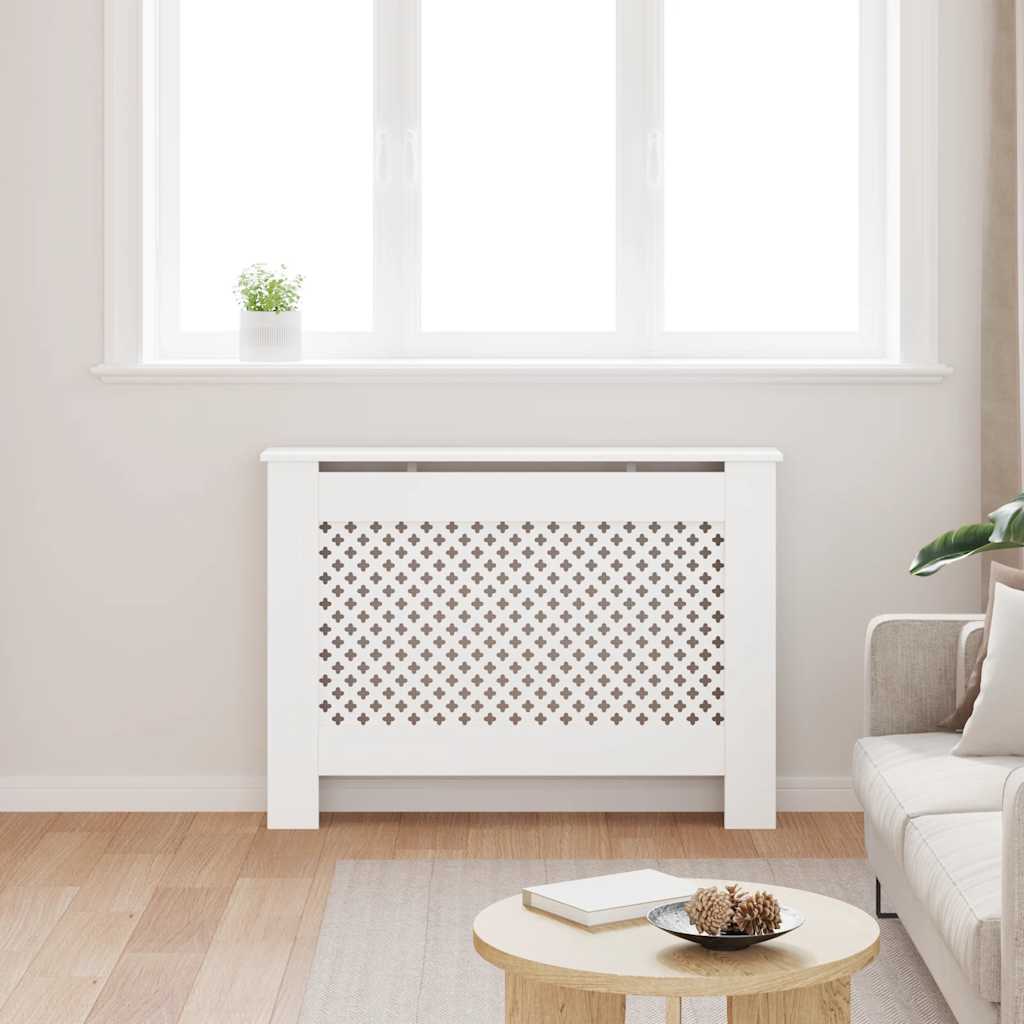 Vidaxl Radiatorom Construction 112x19x81,5 cm MDF White