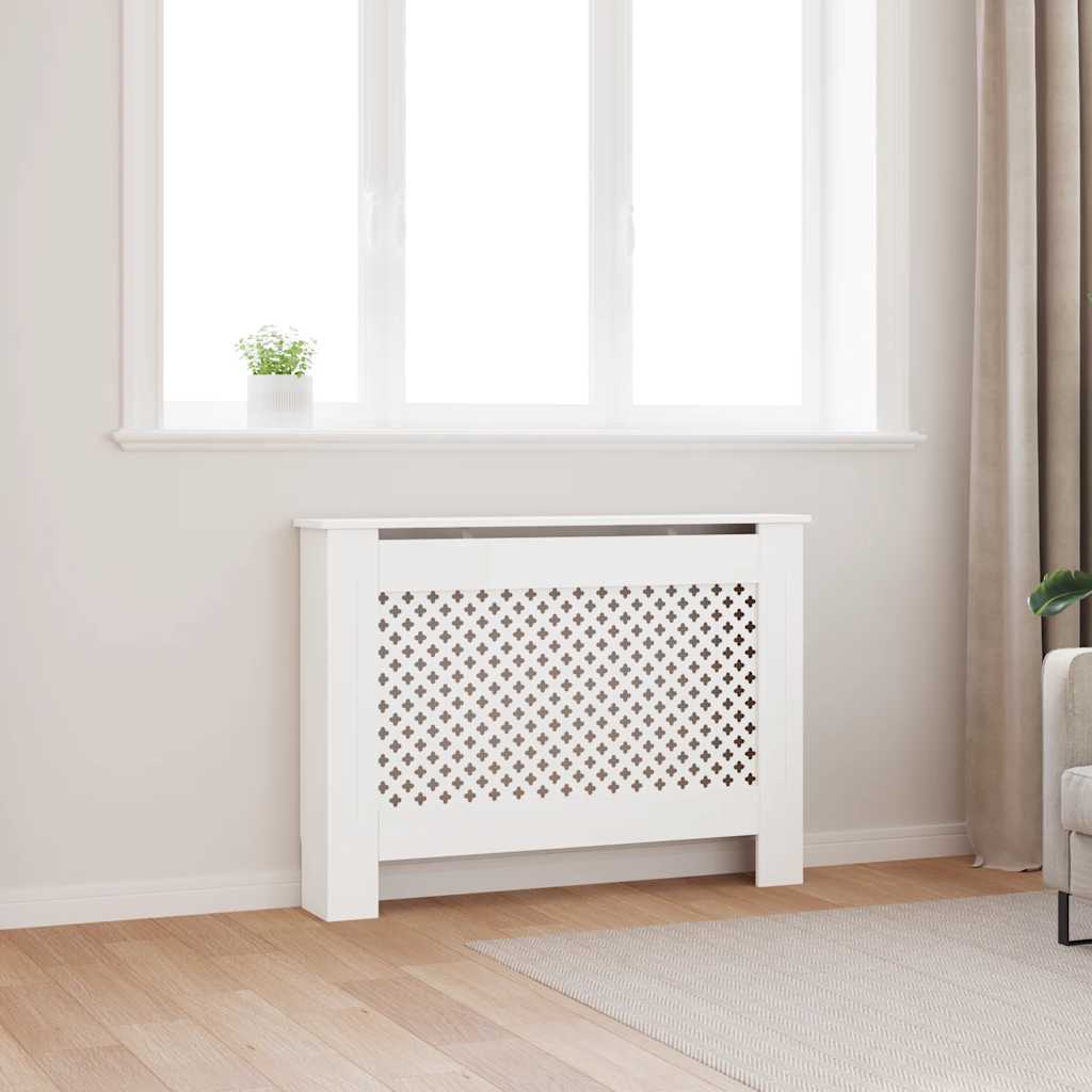 Vidaxl Radiatorom Construction 112x19x81,5 cm MDF White