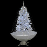 Vidaxl Christmas Tree Snowing med paraplyer 170 cm hvid