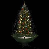 Vidaxx Christmas Tree Snowing med paraply base 190 cm grøn