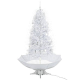 Vidaxl Christmas Tree Snowing med paraplyer 190 cm hvid