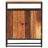 Vidaxl bijzetkast 60x35x76 cm massief gerecycled hout en staal