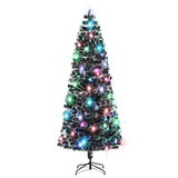 Vidaxx foroplyst juletræ med stativ og LED 240 cm fiberoptik