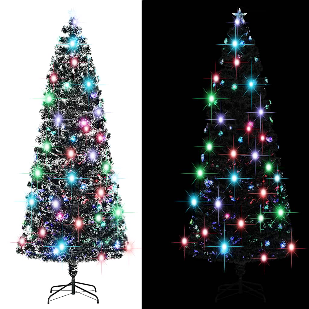 Vidaxx foroplyst juletræ med stativ og LED 240 cm fiberoptik