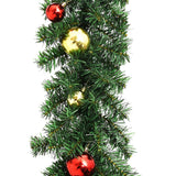 Vidaxl Christmas Garland dekoreret med julekugler 20 m