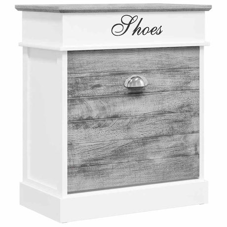 Vidaxl Shoe Cabinet 50x28x58 cm Paulowniahout Gray