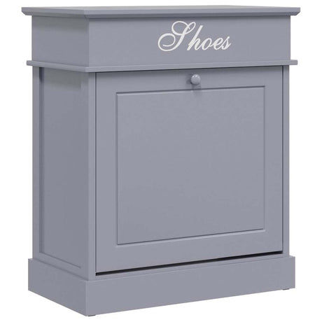 Vidaxl Shoe Cabinet 50x28x58 cm Paulowniahout Gray