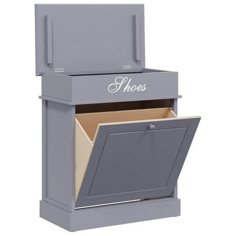 Vidaxl Shoe Cabinet 50x28x58 cm Paulowniahout Gray