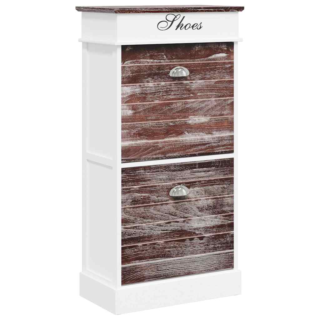 Vidaxl Shoe Cabinet 50x28x98 cm Paulowniahout Brown