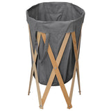 Vidaxx sammenklappelig vaskeri Wood og stofgrå