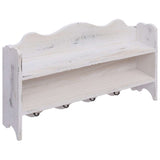 Vidaxx Wall Coat Rack 50x10x30 cm træhvide
