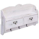 Vidaxx Wall Coat Rack 50x10x34 cm træhvide