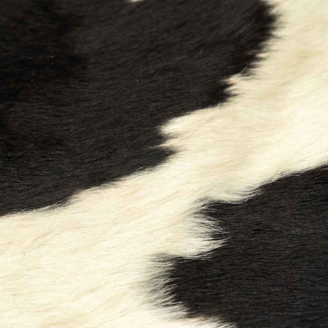 Vidaxl Rug 150x170 cm Real oksekød hud sort og hvid
