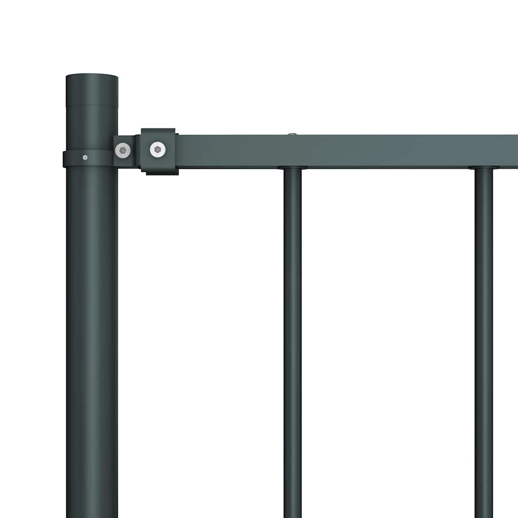 Vidaxxl hegnspanel med stolper pulverlakeret stål 1,81x0,75 m antracit