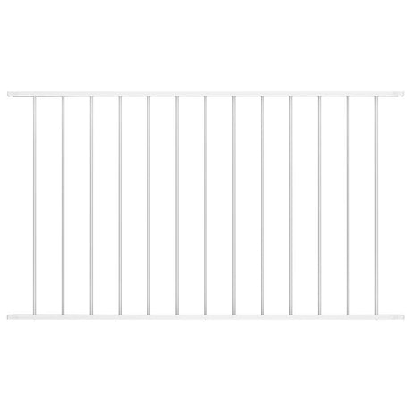 Vidaxl Hek -panel 1,7x1 m pulver -coated stål hvidt