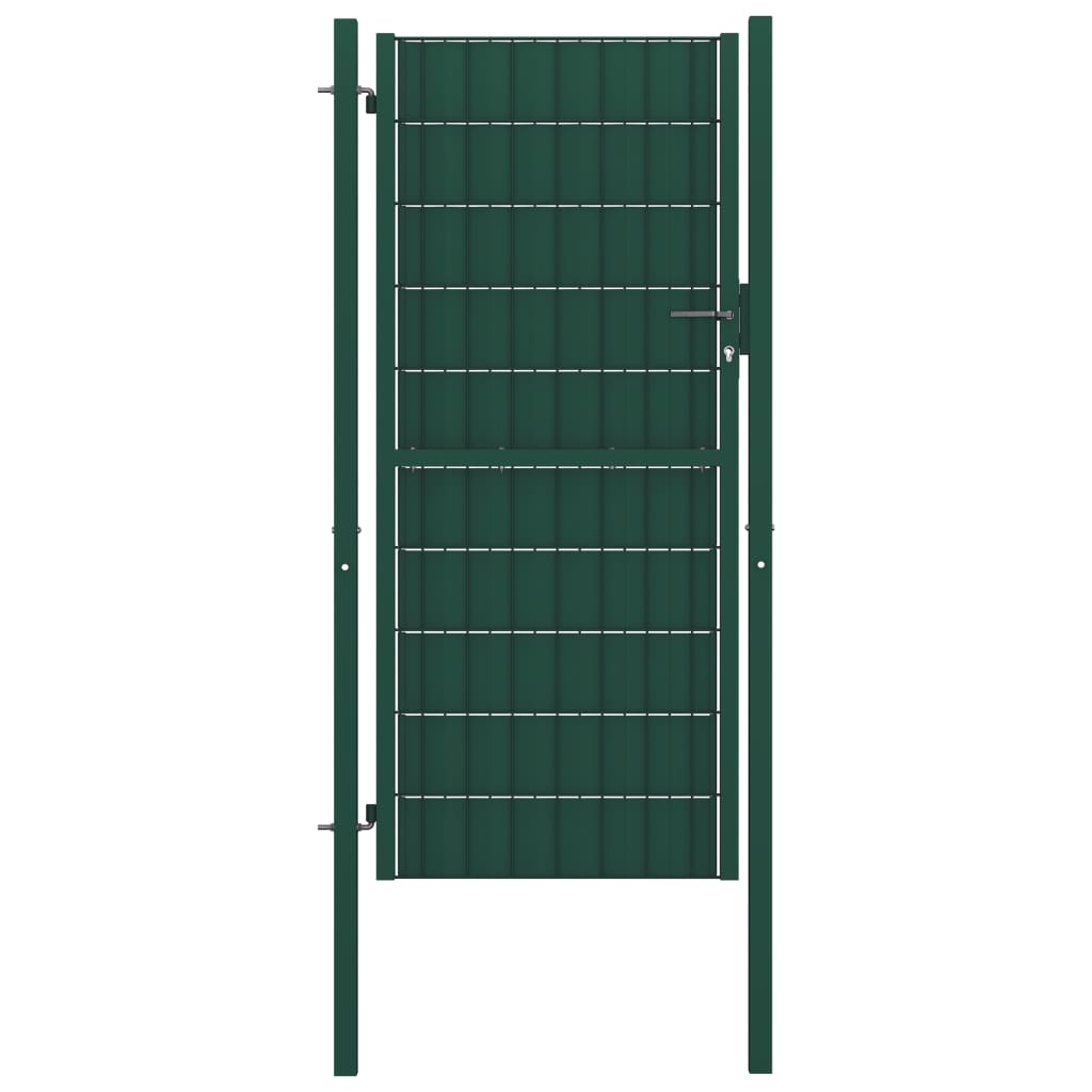 VidaXL Port 100x164 cm PVC og stålgrøn