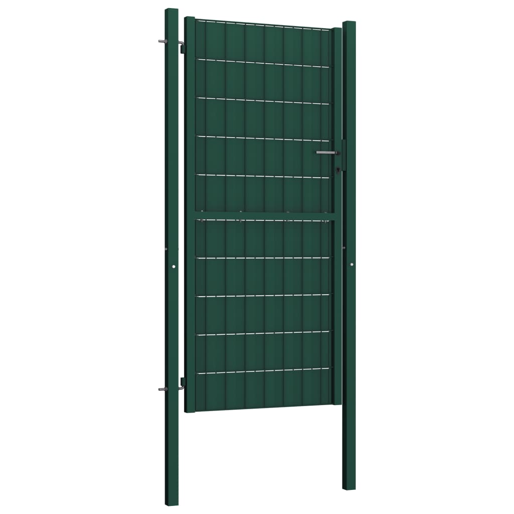 VidaXL Port 100x164 cm PVC og stålgrøn