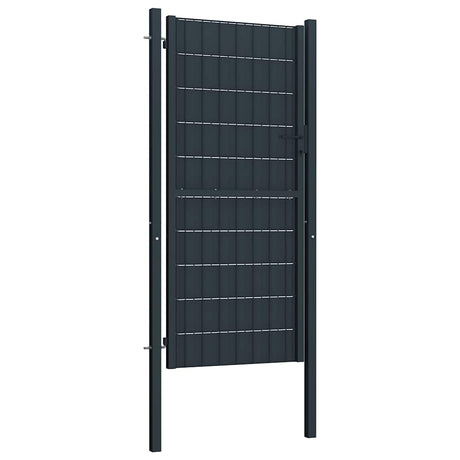 Vidaxx hegnslåg PVC og stål 100x124 cm antracit