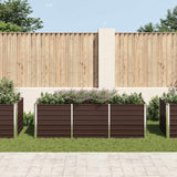 Vidaxl Planter Insert 240x80x77 cm galvaniseret stålbrun