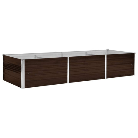 Vidaxx plantekasse hævet 240x80x45 cm galvaniseret stål brun