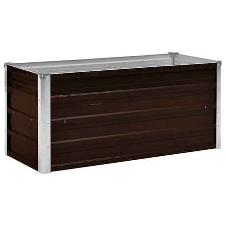 Vidaxl planter indsat 100x40x45 cm galvaniseret stålbrun