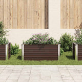 Vidaxl planter indsat 100x40x45 cm galvaniseret stålbrun