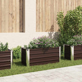 Vidaxl planter indsat 100x40x45 cm galvaniseret stålbrun