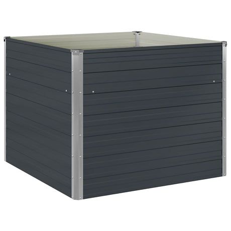 Vidaxl Planter Insented 100x100x77cm galvaniseret stål antracit