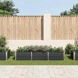 Vidaxl planter hævet 240x80x45 cm galvaniseret stål antracit