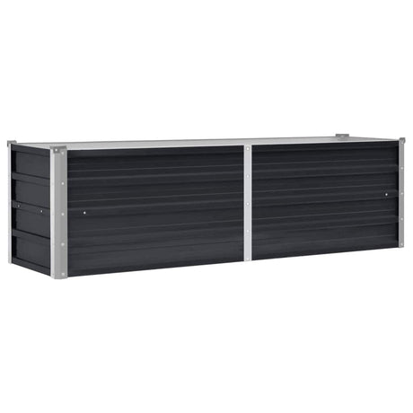 Vidaxl planter hævet 160x40x45 cm galvaniseret stål antracit
