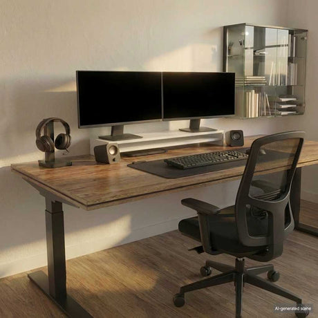 Vidaxl Monitor Standard 100x24x13 cm forarbejdet træhvide