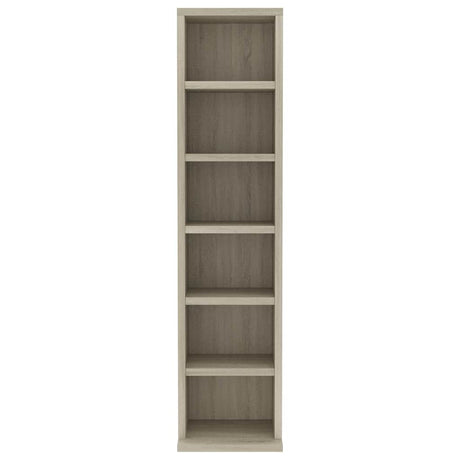 Vidaxl cd-kast 21x20x88 cm bewerkt hout sonoma eikenkleurig