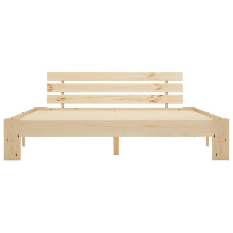 Vidaxl bedframe met hoofdbord massief grenenhout 160x200 cm